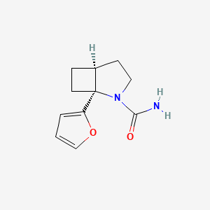 rac-(1R,5R)-1-(furan-2-yl)-2-azabicyclo[3.2.0]heptane-2-carboxamide,trans