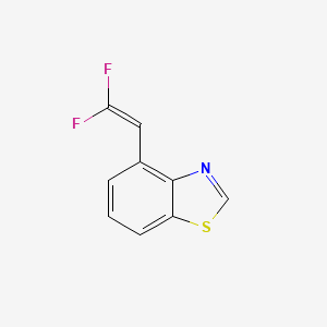 molecular formula C9H5F2NS B13580205 4-(2,2-Difluoroethenyl)-1,3-benzothiazole 