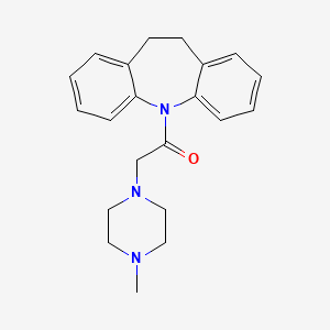 molecular formula C21H25N3O B13580211 1-(10,11-dihydro-5H-dibenzo[b,f]azepin-5-yl)-2-(4-methylpiperazin-1-yl)ethanone 