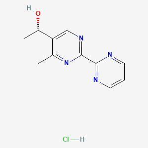 (1S)-1-[4-methyl-2-(pyrimidin-2-yl)pyrimidin-5-yl]ethan-1-ol hydrochloride