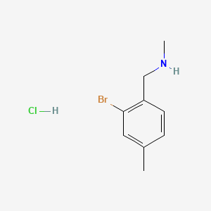 molecular formula C9H13BrClN B13580227 [(2-Bromo-4-methylphenyl)methyl](methyl)aminehydrochloride 