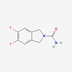 molecular formula C9H8F2N2O B13580274 5,6-difluoro-2,3-dihydro-1H-isoindole-2-carboxamide 