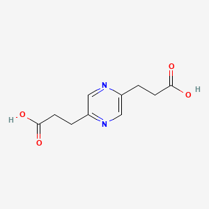 B1358030 3,3'-(Pyrazine-2,5-diyl)dipropanoic acid CAS No. 77479-02-8