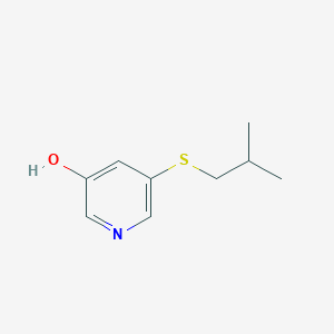 5-[(2-Methylpropyl)sulfanyl]pyridin-3-ol