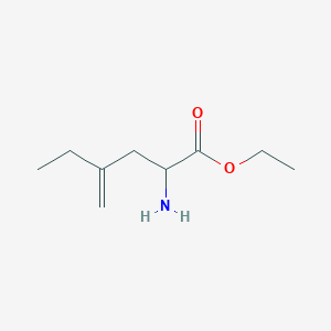 Ethyl 2-amino-4-methylenehexanoate