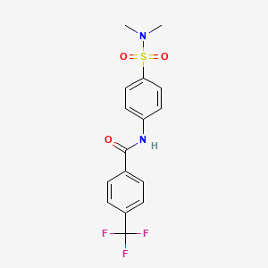 N-[4-(dimethylsulfamoyl)phenyl]-4-(trifluoromethyl)benzamide