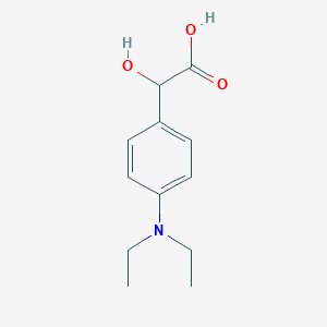 molecular formula C12H17NO3 B13580407 4-(Diethylamino)mandelic Acid 