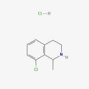 molecular formula C10H13Cl2N B13580414 8-Chloro-1-methyl-1,2,3,4-tetrahydroisoquinoline hydrochloride 