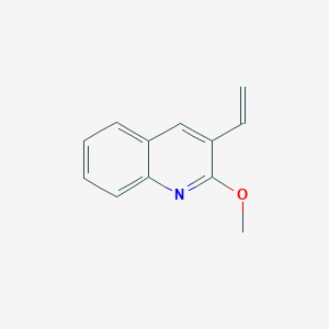 molecular formula C12H11NO B13580424 2-Methoxy-3-vinylquinoline 