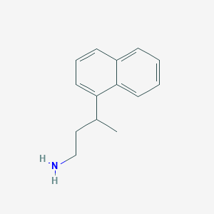 molecular formula C14H17N B13580430 3-(Naphthalen-1-yl)butan-1-amine 