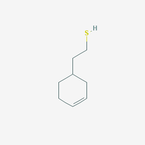 molecular formula C8H14S B13580444 2-Cyclohex-3-en-1-ylethanethiol CAS No. 6337-39-9