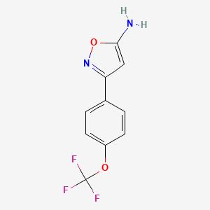 3-(4-(Trifluoromethoxy)phenyl)isoxazol-5-amine