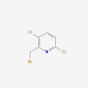 molecular formula C6H4BrCl2N B13580456 2-(Bromomethyl)-3,6-dichloropyridine 