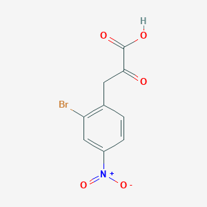 3-(2-Bromo-4-nitrophenyl)-2-oxopropanoic acid