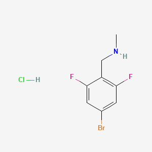 [(4-Bromo-2,6-difluorophenyl)methyl](methyl)aminehydrochloride