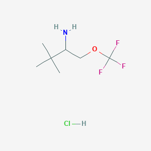 3,3-Dimethyl-1-(trifluoromethoxy)butan-2-aminehydrochloride