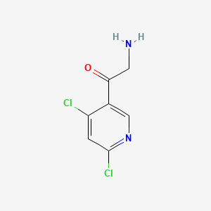 2-Amino-1-(4,6-dichloropyridin-3-yl)ethan-1-one