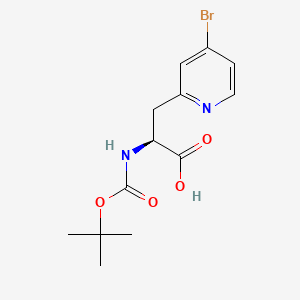 (2S)-3-(4-bromopyridin-2-yl)-2-{[(tert-butoxy)carbonyl]amino}propanoicacid