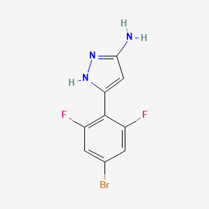 5-(4-bromo-2,6-difluorophenyl)-1H-pyrazol-3-amine