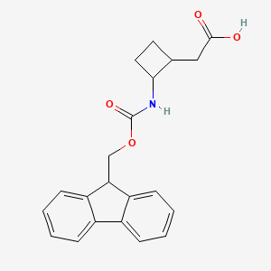 2-[2-({[(9H-fluoren-9-yl)methoxy]carbonyl}amino)cyclobutyl]acetic acid