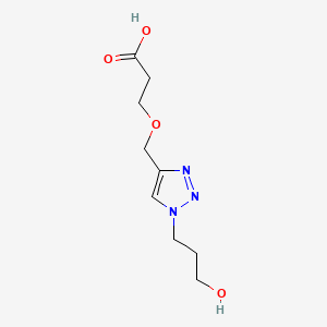 3-{[1-(3-hydroxypropyl)-1H-1,2,3-triazol-4-yl]methoxy}propanoicacid