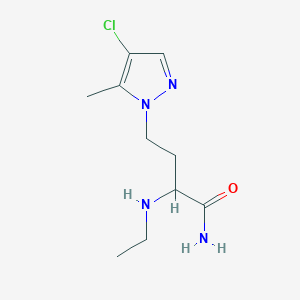 4-(4-Chloro-5-methyl-1h-pyrazol-1-yl)-2-(ethylamino)butanamide