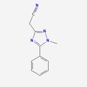 2-(1-methyl-5-phenyl-1H-1,2,4-triazol-3-yl)acetonitrile