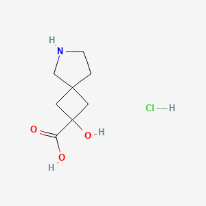 2-Hydroxy-6-azaspiro[3.4]octane-2-carboxylicacidhydrochloride