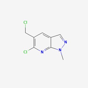 6-chloro-5-(chloromethyl)-1-methyl-1H-pyrazolo[3,4-b]pyridine