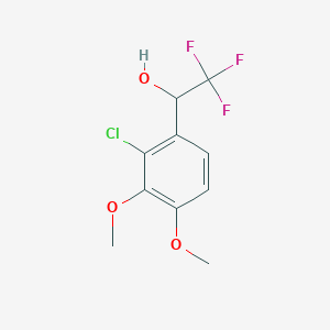 1-(2-Chloro-3,4-dimethoxyphenyl)-2,2,2-trifluoroethan-1-ol