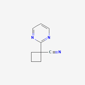 1-(Pyrimidin-2-yl)cyclobutane-1-carbonitrile