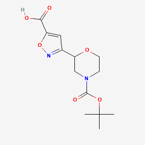 3-{4-[(Tert-butoxy)carbonyl]morpholin-2-yl}-1,2-oxazole-5-carboxylicacid