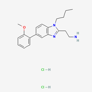 2-[1-butyl-5-(2-methoxyphenyl)-1H-1,3-benzodiazol-2-yl]ethan-1-aminedihydrochloride