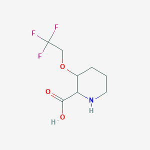 3-(2,2,2-trifluoroethoxy)piperidine-2-carboxylic acid, Mixture of diastereomers