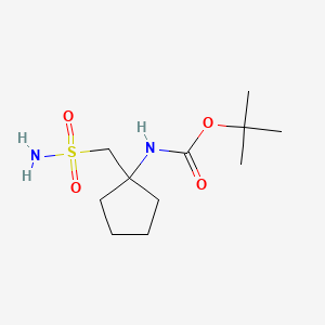 tert-butylN-[1-(sulfamoylmethyl)cyclopentyl]carbamate