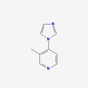 molecular formula C9H9N3 B13580815 4-(1h-Imidazol-1-yl)-3-methylpyridine 