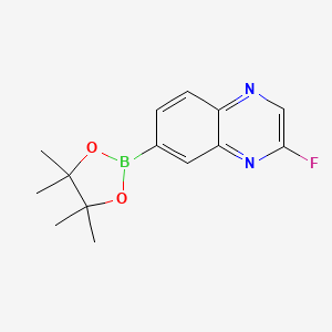 2-Fluoro-7-(4,4,5,5-tetramethyl-1,3,2-dioxaborolan-2-yl)quinoxaline