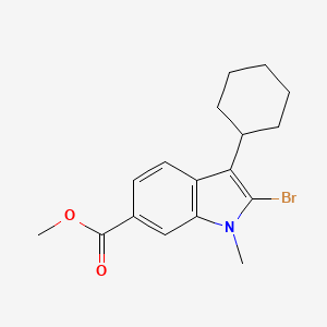 Methyl 2-bromo-3-cyclohexyl-1-methyl-1H-indole-6-carboxylate