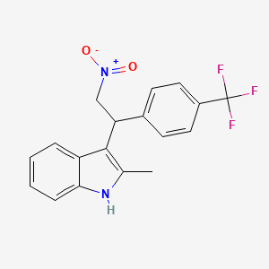 2-methyl-3-{2-nitro-1-[4-(trifluoromethyl)phenyl]ethyl}-1H-indole