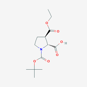 rac-(2R,3R)-1-[(tert-butoxy)carbonyl]-3-(ethoxycarbonyl)pyrrolidine-2-carboxylic acid