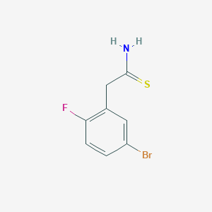 2-(5-Bromo-2-fluorophenyl)ethanethioamide