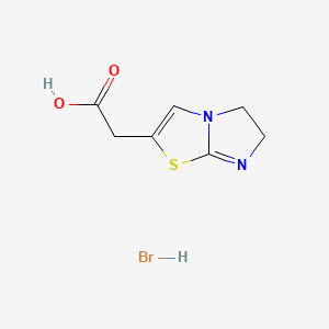 2-{5H,6H-imidazo[2,1-b][1,3]thiazol-2-yl}aceticacidhydrobromide