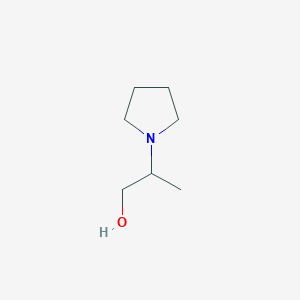 molecular formula C7H15NO B1358089 2-Pyrrolidin-1-ylpropan-1-ol CAS No. 53663-19-7