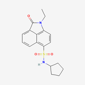 N-cyclopentyl-1-ethyl-2-oxo-1,2-dihydrobenzo[cd]indole-6-sulfonamide