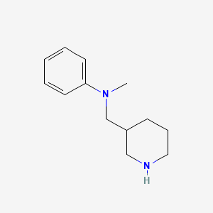 molecular formula C13H20N2 B13580892 N-methyl-N-(piperidin-3-ylmethyl)aniline 