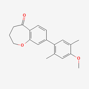 8-(4-Methoxy-2,5-dimethylphenyl)-2,3,4,5-tetrahydro-1-benzoxepin-5-one