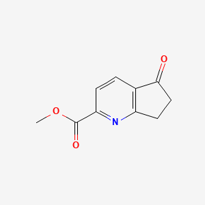 molecular formula C10H9NO3 B13580948 methyl5-oxo-5H,6H,7H-cyclopenta[b]pyridine-2-carboxylate 