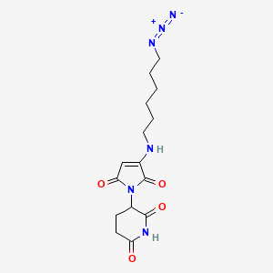 3-{3-[(6-azidohexyl)amino]-2,5-dioxo-2,5-dihydro-1H-pyrrol-1-yl}piperidine-2,6-dione