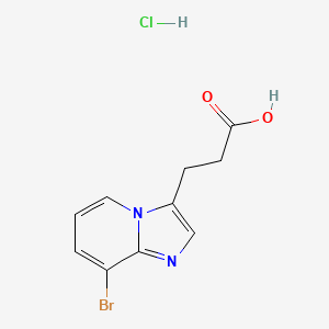 3-{8-Bromoimidazo[1,2-a]pyridin-3-yl}propanoicacidhydrochloride