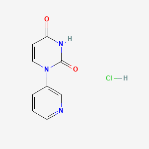 1-(Pyridin-3-yl)-1,2,3,4-tetrahydropyrimidine-2,4-dione hydrochloride